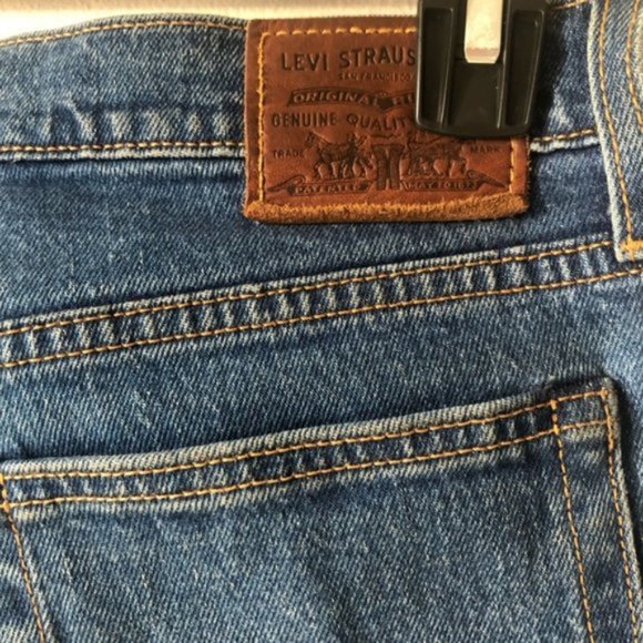 ❤️Levi’s Wedgie Straight Premium Denim Jeans Raw Hem Button Fly Size W 28 L26 - Picture 8 of 10